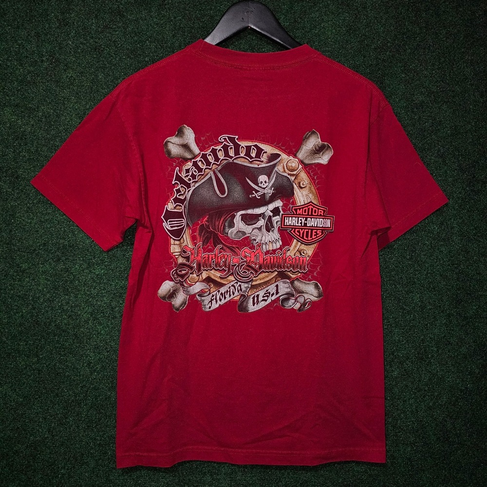 Harley Davidson Pirate Skull tee‎  Florida state